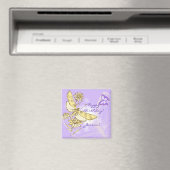 Lila Pfirsich Schmetterling Magnet (In Situ (Geschirrspüler))
