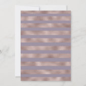 Lila Pfirsichblütenfallen Taufe Einladung (Rückseite)