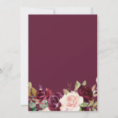 Lila Pfirsichfarben Einladung (Rückseite)