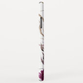 Lila + pfirsichfarbenes Blumenfallmonogramm Case-Mate iPhone Hülle (Hinten/Rechts)