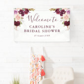 lila Pfirsichkorb-Brautparty Banner (Insitu)