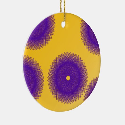 lila Pflaster Keramik Ornament (Rechts)