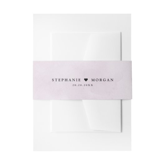 Lila Pflaume Einladungsbanderole (Vorderseite Beispiel)