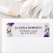 Lila Pflaume Ivory Gold Floral Geometric Wedding L (Insitu)