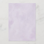 Lila Pflaume Ivory Gold Floral Geometric Wedding Menükarte (Rückseite)