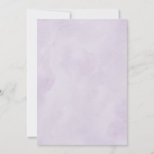 Lila Pflaume Ivory Gold Geometrisches Brautparty Einladung (Rückseite)