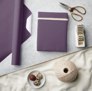 Lila Pflaume Minimalistische Elegante Hochzeitsfar Geschenkpapier