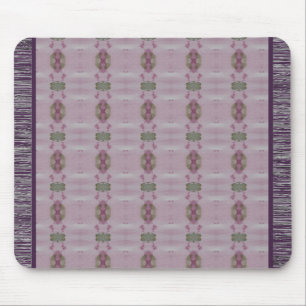 Lila Pflaume und Mauve Gemustert Mousepad