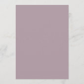 Lila Pflaumen Hochzeit Tischnummer (Rückseite)
