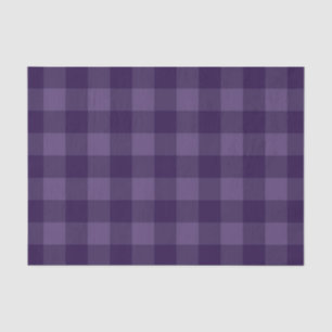 Lila Pflaumen-Tartan-Karo-Musterdruck Seidenpapier