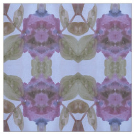 Lila Pflaumen und Oliven grün und blau Stoff