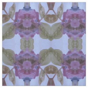 Lila Pflaumen und Oliven grün und blau Stoff