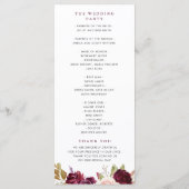 Lila Pflaumen und Pfirsichblumen Programm (Rückseite)