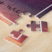 Lila Pflaumenanker wird Sie heiraten Puzzle (Seite)