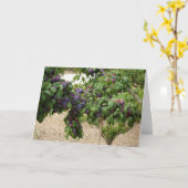 Lila Pflaumenbaum Karte (Gelbe Blume)