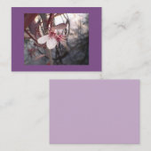 Lila Pflaumenblut Visitenkarte (Vorne/Hinten)