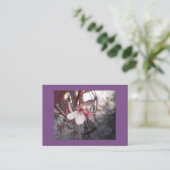Lila Pflaumenblut Visitenkarte (Stehend Vorderseite)