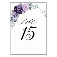 Lila Pflaumenblüten Geometrische Hochzeit