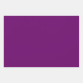 Lila Pflaumenfarbe | Classic | elegant Geschenkpapier Set (Vorderseite 2)