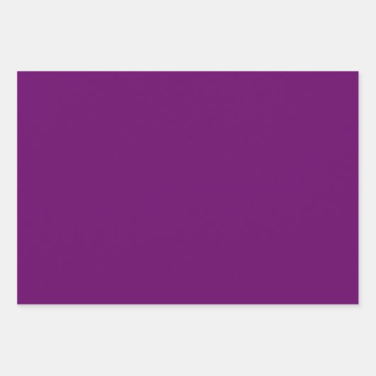 Lila Pflaumenfarbe | Classic | elegant Geschenkpapier Set (Vorderseite)