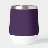 Lila Pflaumenname Moderne Elegante Monogramm Boho (Rückseite)
