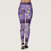Lila Pflaumenpflanze Leggings (Rückseite)