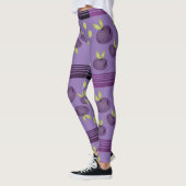 Lila Pflaumenpflanze Leggings (Links)