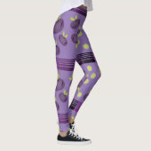 Lila Pflaumenpflanze Leggings (Rechts)