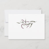 Lila Pflaumenrosa Peonies Grüne UAWG #1 RSVP Karte (Rückseite)