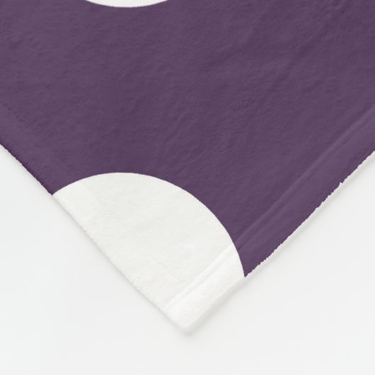 Lila Pflaumenspalte Fleecedecke (Ecke)