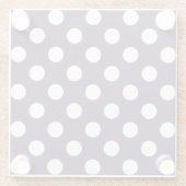 Lila Pflaumenspalte Glasuntersetzer (Rückseite)