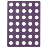 Lila Pflaumenspalte Klemmbrett (Rückseite)