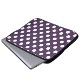 Lila Pflaumenspalte Laptopschutzhülle (Vorne Knopf)