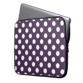 Lila Pflaumenspalte Laptopschutzhülle (Vorderseite Links)