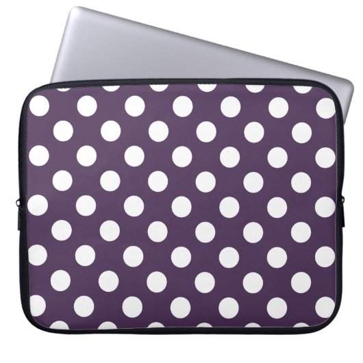 Lila Pflaumenspalte Laptopschutzhülle (Vorderseite)