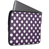 Lila Pflaumenspalte Laptopschutzhülle (Vorne Rechts)