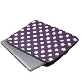 Lila Pflaumenspalte Laptopschutzhülle (Vorne Knopf)