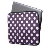 Lila Pflaumenspalte Laptopschutzhülle (Vorderseite Links)