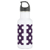 Lila Pflaumenspalte Trinkflasche (Rückseite)