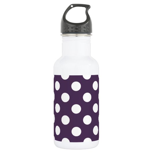 Lila Pflaumenspalte Trinkflasche (Vorderseite)
