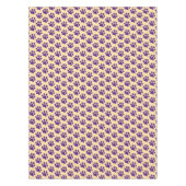 Lila Pfotenabdruck Tischdecke (Vorderseite)