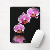 Lila Phalaenopsis Orchideen Reflections Mousepad (Mit Mouse)