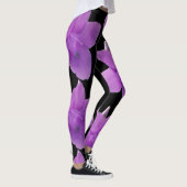 Lila Philippinischer Violettschwarz Leggings (Rechts)