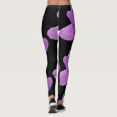 Lila Philippinischer Violettschwarz Leggings (Rückseite)