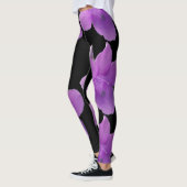 Lila Philippinischer Violettschwarz Leggings (Links)