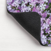 Lila Phlox-Blume Mousepad (Ecke)
