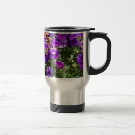 Lila Phlox-Blume Reisebecher