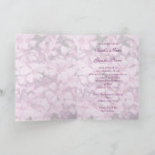 Lila Phlox ・ Einladungskarte für Hochzeiten (Innenseite)