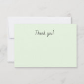 Lila Phlox Floral Dankeschön Karte (Rückseite)