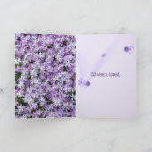 Lila Phlox für den 53. Geburtstag Karte (Innenseite)